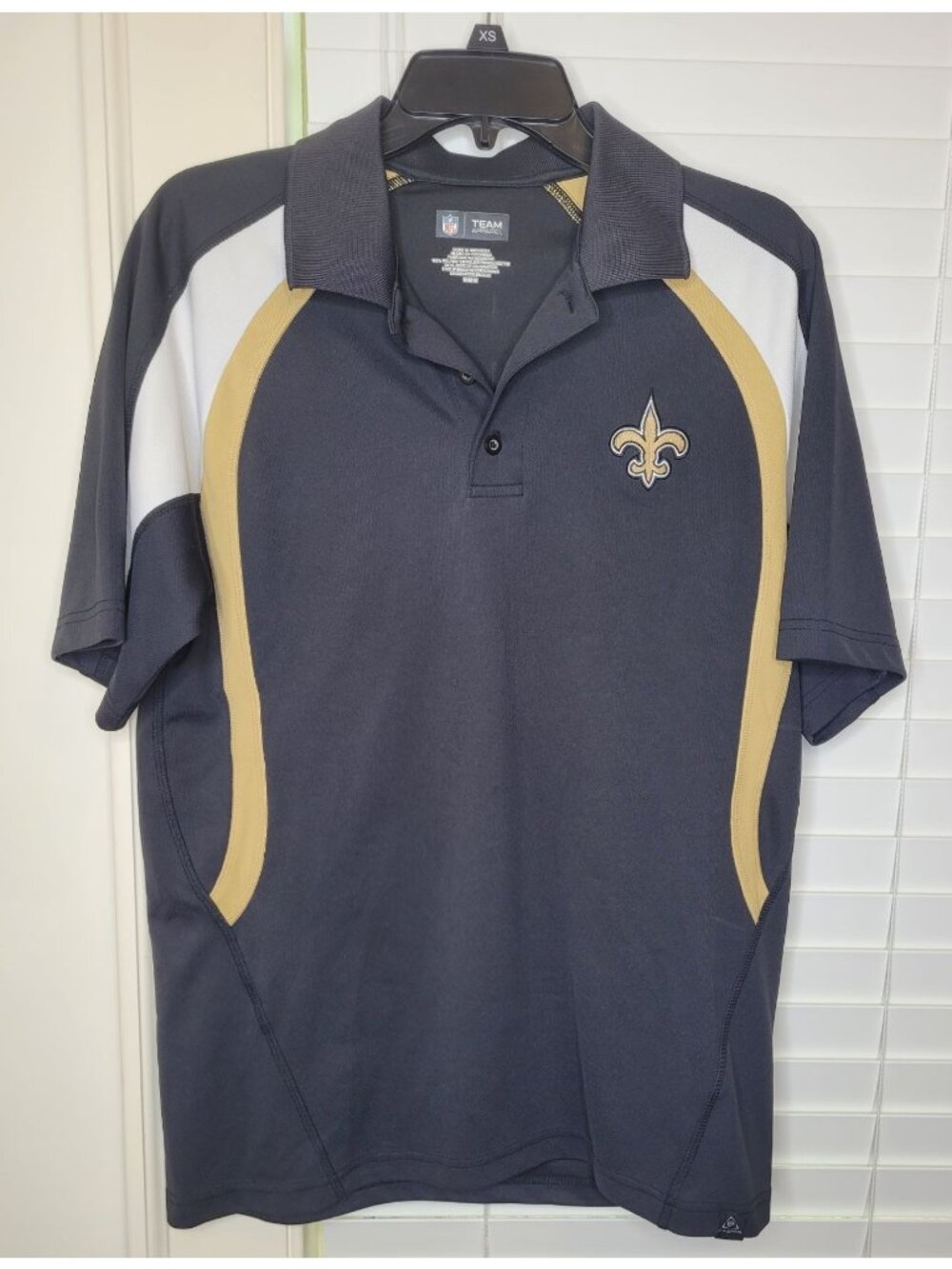 New Orleans Saints NFL Footnball Mens Polo Shirt M Classic Preppy blokecore